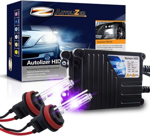 حزمة H11 H9 H8 12000K HID Xenon Bulb x (زوج واحد) مع صابورة تيار متردد رقمية رفيعة 2 × 35 وات - أرجواني بنفسجي in Kuwait