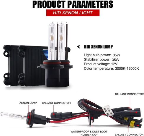 حزمة H11 H9 H8 12000K HID Xenon Bulb x (زوج واحد) مع صابورة تيار متردد رقمية رفيعة 2 × 35 وات - أرجواني بنفسجي in Kuwait