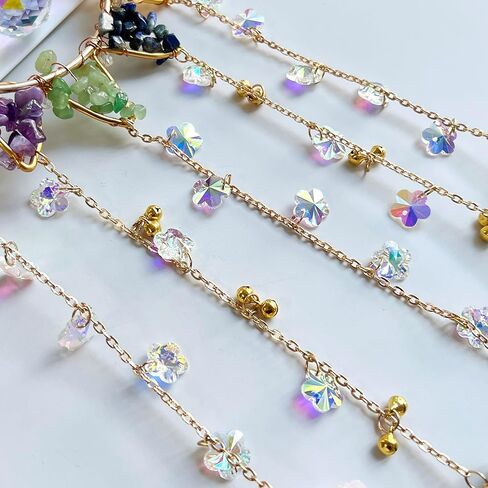 7 Chakra Crystal Sun Catcher Hanging Decor, Rainbow Maker with 3 K9 Crystal Prism Balls & Natural Crystal Stone, Wall and Window Decor Ornament for Home, Bedroom, Balcony, Handmade Gift. in Saudi Arabia