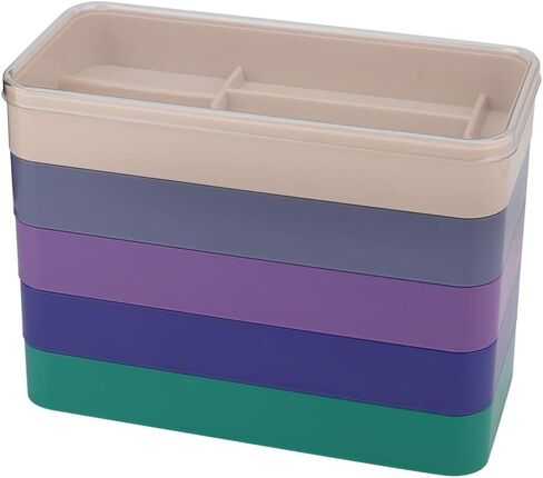 Watch Part Storage Box Watch Parts Keeper, 5 Layers Watch Accessories Organiser Case, Watch Parts Storage Box Watch Tools Storage Container Watchmaker Repair Tool Set(Rectangle) in Saudi Arabia