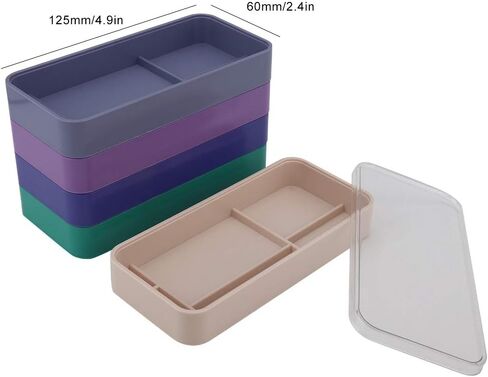 Watch Part Storage Box Watch Parts Keeper, 5 Layers Watch Accessories Organiser Case, Watch Parts Storage Box Watch Tools Storage Container Watchmaker Repair Tool Set(Rectangle) in Saudi Arabia