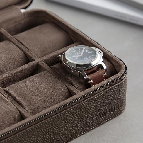 TAWBURY Fraser 4 Watch Case (Brown) with a Set of 4 X-Small Pillows to Fit 5.5-6.9" Wrists in Saudi Arabia