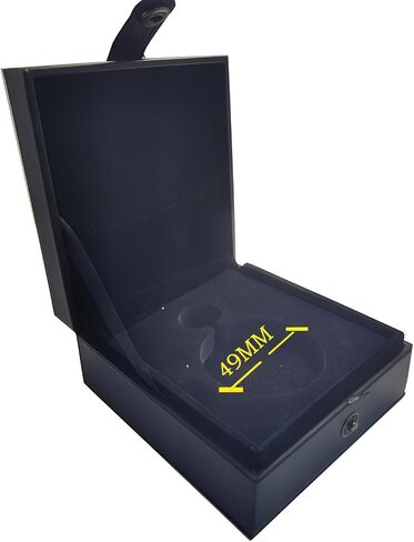 صندوق ساعة جيب جلدي قابل للحمل وجيب واحد من البولي يوريثان وحافظة عرض للرجال باللون الأسود (الصندوق فقط، لا يشمل ساعة الجيب) in Kuwait