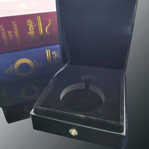 صندوق ساعة جيب جلدي قابل للحمل وجيب واحد من البولي يوريثان وحافظة عرض للرجال باللون الأسود (الصندوق فقط، لا يشمل ساعة الجيب) in Kuwait