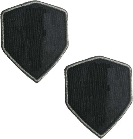 2 Pieces Mandalorian Mythosaur Skull Mercenary Shield Bounty Hunter Military Embroidered Morale Badge Emblem Tactical Patch for Backpacks Caps Hats in Saudi Arabia