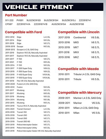 علبة بخار تطهير صمام الملف اللولبي مناسب لفورد إسكيب إكسبلورر F150 F250 F350 F450 F550 موستانج ترانزيت، لينكولن MKX، MKZ، مازدا تريبيوت، ميركوري مارينر ميلان، 911-222 in Kuwait