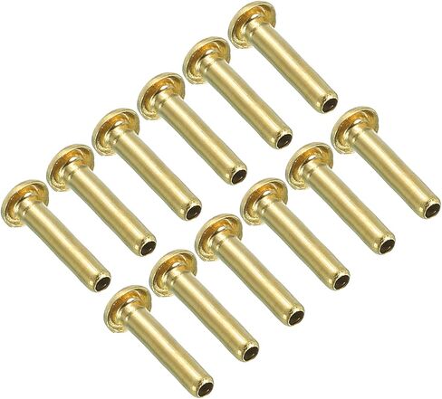 PATIKIL 2mm ID 4mm OD Brass Compression Insert, 12 Pack Insert Tube Support Compression Fitting Accessories Kit for Water Oil Air Pipe in Saudi Arabia