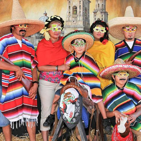 16 Pieces Cinco de Mayo Fiesta Paper Glasses, Colorful Mexican-Themed Eyewear with Sombrero, Cactus Designs for Holiday Photo Booth Props, Party Favors, and Taco Night Accessories for Adults and Kids in Saudi Arabia