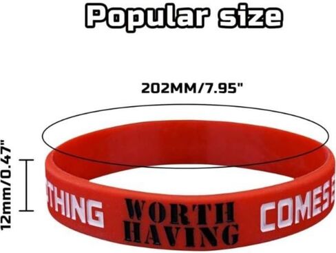 Motivational Silicone Wristband - 10PCS with Inspirational Messages Gym Accessories Comfortable Waterproof Wrist Straps for Women Men Teens Unisex Adult Size in Saudi Arabia