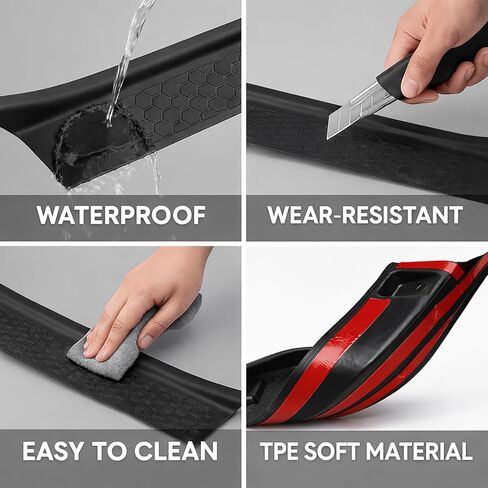 Door Sill Protector Kit for 2018-2025 Jeep Wrangler JL JLU Gladiator JT: Anti-Slip Door Entry Guards, Scratch-Resistant Step Pads, Weatherproof Car Interior Accessories for Off-Road Use in Saudi Arabia