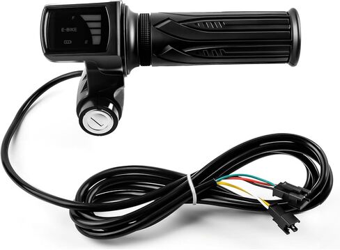Ebike Full Twist Throttle Replacement for Ridstar Q20/Q20Lite/Q20Pro/H20/H26Pro/H20,48V, LCD Display with Key 2 Keys,Electric Bike Throttle Grips for Ebike Motorcycle Scooter Electric Bicycle in Kuwait