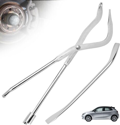 Brake Spring Pliers with Double-Ended Carbon Steel Construction Suitable for Most Cars, Universal Drum Brake Spring Tool, Lightweight, High-Strength, Rust and Wear Resistant in Kuwait