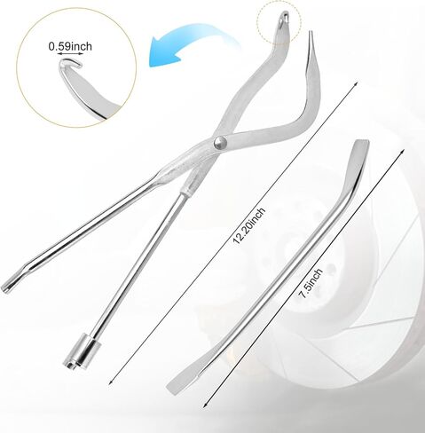 Brake Spring Pliers with Double-Ended Carbon Steel Construction Suitable for Most Cars, Universal Drum Brake Spring Tool, Lightweight, High-Strength, Rust and Wear Resistant in Kuwait