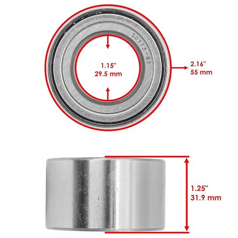بديل لـ 109-2064 1092064 محمل المغزل لـ Exmark Lazer Z HP XS Zero-Turn Qty2 Mod-C26C-71681 in Kuwait