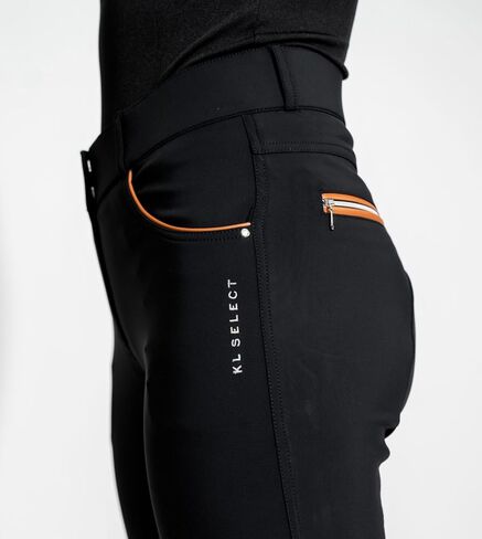 Gabrielle Knee Patch Breeches - Black/Cognac in Kuwait