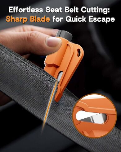 4 Pack Window Breaker Seatbelt Cutter Car Window Breaker Tool – Emergency-Proven 3-in-1 Escape Tool with Glass Breaker, Seatbelt Cutter & Whistle – Portable Keychain Design, Multi-Car Safety Kit in Saudi Arabia