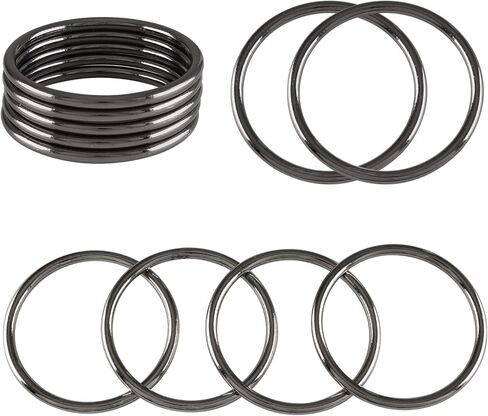 20 PCS 1" Welded O Ring, Silver Smoothing Metal O Ring, Round Ring Welded for Camping Belt, Luggage, Dog Leashes, Handbag Accessories in Saudi Arabia