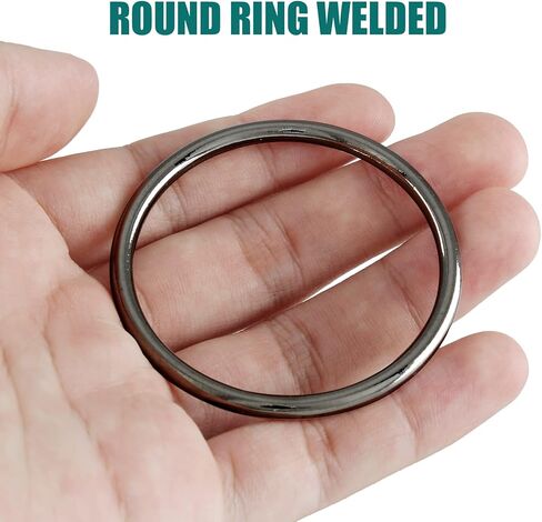 20 PCS 1" Welded O Ring, Silver Smoothing Metal O Ring, Round Ring Welded for Camping Belt, Luggage, Dog Leashes, Handbag Accessories in Saudi Arabia