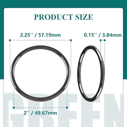 20 PCS 1" Welded O Ring, Silver Smoothing Metal O Ring, Round Ring Welded for Camping Belt, Luggage, Dog Leashes, Handbag Accessories in Saudi Arabia
