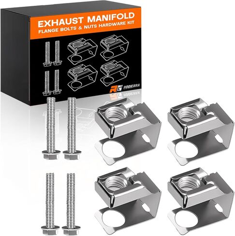 03442 Exhaust Manifold Flange Bolts & Nuts Hardware Kit,4 Sets for Jeep Wrangler,Dodge Durango Dakota,Ram 1500,Replace#55366000AA 6036717AA in Saudi Arabia
