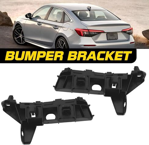 1 Pair (Left + Right) for Honda Civic 2022 2023 Front Bumper Bracket, Bumper Bar Retainer Fender Bracket, Driver & Passenger Side, Replacement Part HO1042146 HO1043146 71280T20A01 71230T20A01 in Kuwait