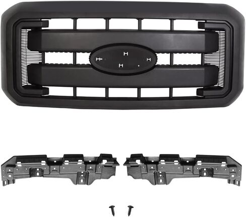Front Bumper Kit Chrome With Brackets Compatible With 2011-2016 F-ord F250 F350 Super Duty, Replacement For BC3Z17B837A BC3Z17B836A BC3Z17755B BC3Z17B984A BC3Z15200A in Saudi Arabia