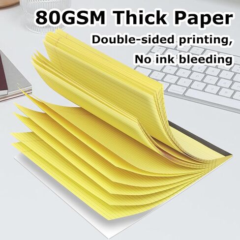 5 عبوات من وسادات الملاحظات مقاس 11 بوصة × 9.5 بوصة وسادات قانونية ملونة مسطرة بالكلية وسادات ملاحظات ذات مناظر طبيعية من وسادات الكتابة الورقية المثقبة 80 جرامًا في المتر المربع وسادة قانونية 30 ورقة مكتب مفكرة سميكة اللوحة الخلفية للمدرسة والمكتب والمنز in Kuwait