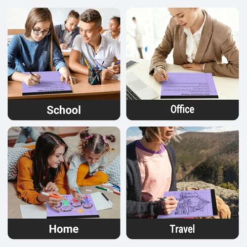5 عبوات من وسادات الملاحظات مقاس 11 بوصة × 9.5 بوصة وسادات قانونية ملونة مسطرة بالكلية وسادات ملاحظات ذات مناظر طبيعية من وسادات الكتابة الورقية المثقبة 80 جرامًا في المتر المربع وسادة قانونية 30 ورقة مكتب مفكرة سميكة اللوحة الخلفية للمدرسة والمكتب والمنز in Kuwait