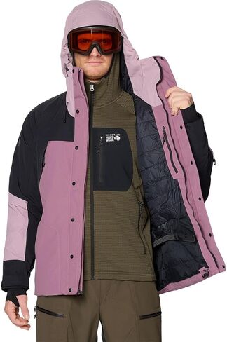 Mountain Hardwear, First Tracks Insulated Jacket - Men's, Dark Daze/Daze/Black, M in Saudi Arabia