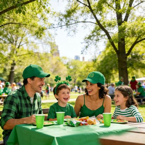 قبعة JQinHome St Patricks Day قبعة بيسبول خضراء، تطريز رائع على شكل شامروك البرسيم، قبعة أيرلندية قابلة للتعديل للرجال والنساء in Kuwait