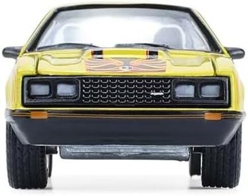 Greenlight Collectibles 13370-C Muscle Series 30-1:64 Scale Diecast Model - 1979 Mustang Cobra Fastback - Bright Yellow with Black and Red Cobra Hood Graphics and Stripe Treatment in Saudi Arabia