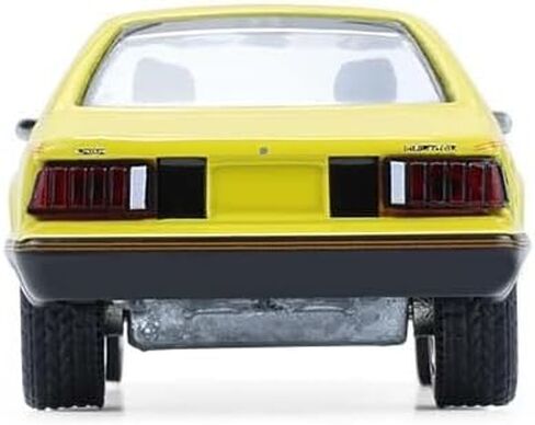 Greenlight Collectibles 13370-C Muscle Series 30-1:64 Scale Diecast Model - 1979 Mustang Cobra Fastback - Bright Yellow with Black and Red Cobra Hood Graphics and Stripe Treatment in Saudi Arabia