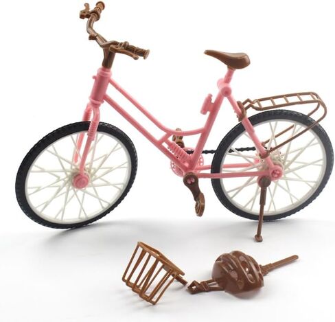 Veemoon 2Pcs Pink Miniature Bicycle Ornaments for Home Desktop Decor Creative Bike Decoration for Office and Photo Props Vintage Style Table Accents in Saudi Arabia