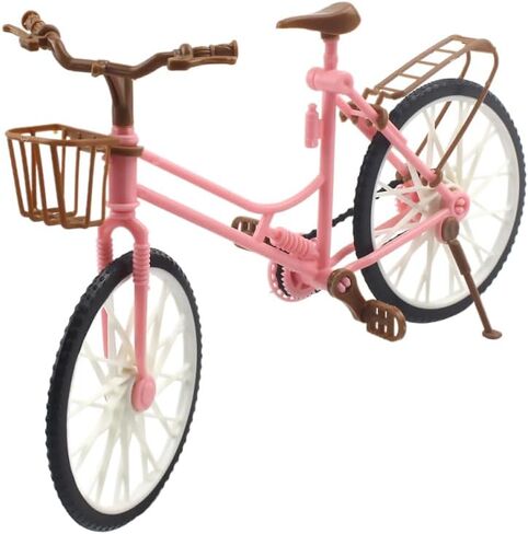 Veemoon 2Pcs Pink Miniature Bicycle Ornaments for Home Desktop Decor Creative Bike Decoration for Office and Photo Props Vintage Style Table Accents in Saudi Arabia