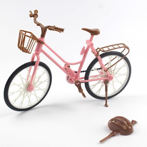 Veemoon 2Pcs Pink Miniature Bicycle Ornaments for Home Desktop Decor Creative Bike Decoration for Office and Photo Props Vintage Style Table Accents in Saudi Arabia