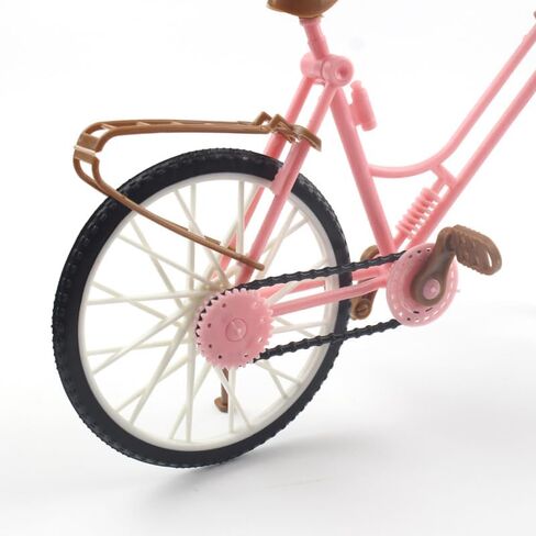 Veemoon 2Pcs Pink Miniature Bicycle Ornaments for Home Desktop Decor Creative Bike Decoration for Office and Photo Props Vintage Style Table Accents in Saudi Arabia