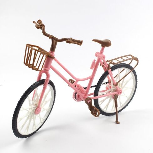 Veemoon 2Pcs Pink Miniature Bicycle Ornaments for Home Desktop Decor Creative Bike Decoration for Office and Photo Props Vintage Style Table Accents in Saudi Arabia