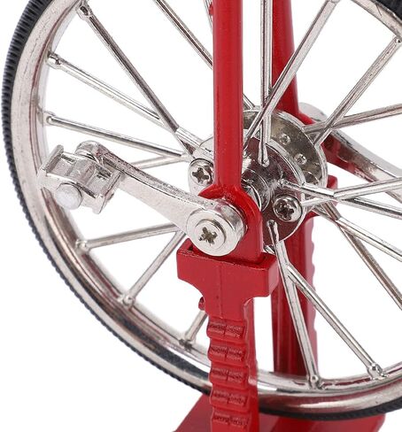 TOPINCN Unicycle Model Tables Decoration DIY Model Bookshelves Ornament Textured Toy Alloy Model Ornaments Bike Bookstand Bookcase Mini Red Trucks in Saudi Arabia