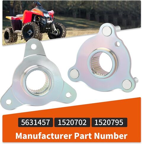 قرص فرامل خلفي الدوار وطوق محور العجلة لـ Polaris Trail Boss جهاز تشويش إذاعي 250 330 500 2005-2013 5631457 1520702 1520795 in Kuwait
