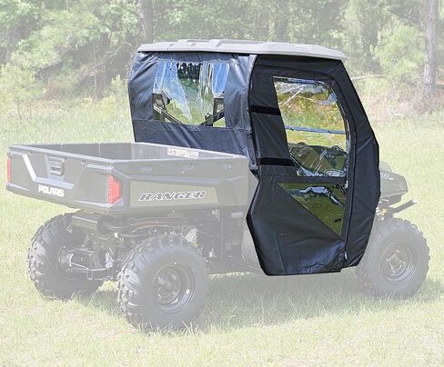 Falcon Ridge UTV Soft Door Kit with Rear Window Compatible with Full Size Polaris Ranger 570 (2016-2023), 700 (2009), and 800 XP (2009-2014) Models | with Zippered Windows | Side by Side Accessories in Saudi Arabia