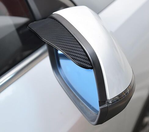 2 قطعة واقي المطر للمرآة الجانبية، غطاء المطر بمرآة الرؤية الخلفية للسيارة، درع المطر السيليكون، غطاء مرآة واقي الواقي المطاطي in Kuwait