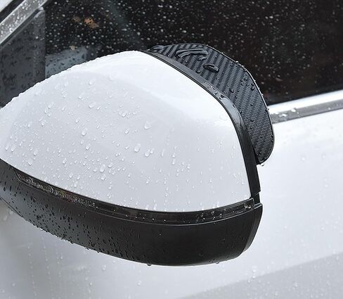 2 قطعة واقي المطر للمرآة الجانبية، غطاء المطر بمرآة الرؤية الخلفية للسيارة، درع المطر السيليكون، غطاء مرآة واقي الواقي المطاطي in Kuwait