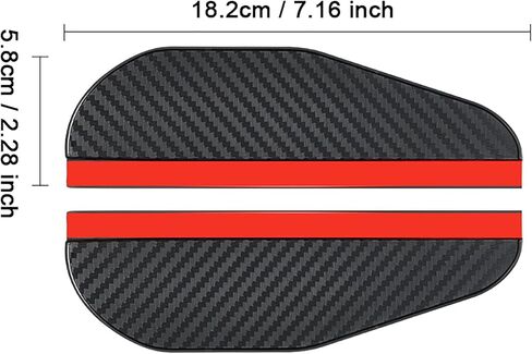 2 قطعة واقي المطر للمرآة الجانبية، غطاء المطر بمرآة الرؤية الخلفية للسيارة، درع المطر السيليكون، غطاء مرآة واقي الواقي المطاطي in Kuwait