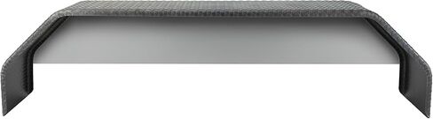 RecPro Black Steel Tandem Axle Fender with Backer Skirt | 14 Gauge Diamond Plate | 10"W x 72"L x 19 ¾"H | Bolt-On Angular Trailer Fender | Made in USA (2) in Saudi Arabia