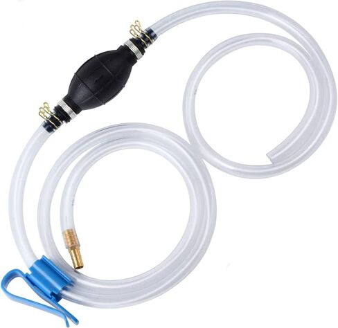 مضخة نقل الوقود اليدوية، مضخة يدوية يدوية للخزانات مع مضخة نقل واحدة وخراطيم سيفون PVC متينة مطورة 15 مم تتضمن مشابك خرطوم وأبازيم معدنية وتركيبات نحاسية in Kuwait