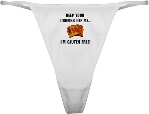 CafePress Crumbs Off Me Gluten Free Classic Thong Underwear, Womens Panties in Saudi Arabia