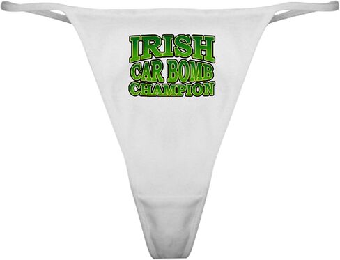 CafePress Irish Car Bomb Champion Shamrock Classic Thong Underwear, Womens Panties in Saudi Arabia