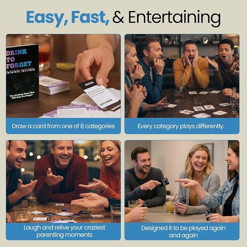 Drink To Forget Your Morals - Naughty Themed Adult Party Game, Hilarious Dares, Challenges, hot debates, and Actions! Singles and Couples, Party Games, Game Night! in Saudi Arabia