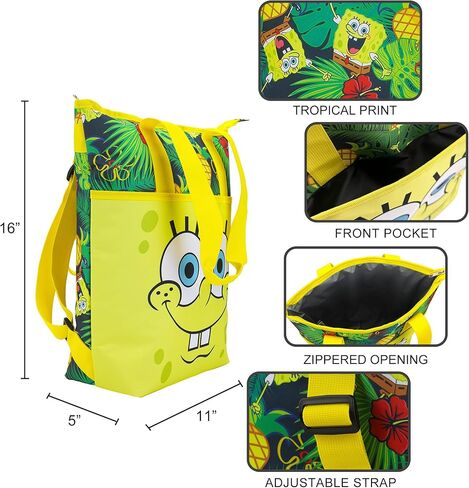 SpongeBob SquarePants Character Face 16" Insulated Cooler Tote in Saudi Arabia