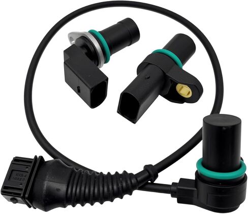 2Pcs Camshaft Position Sensor and Crankshaft Position Sensor 12147539165 12141438082 12141709616 Compatible with 320i 323Ci 323i 325Ci 325i 325xi 328Ci 328i 330Ci 330i 330xi 525i 528i 530i in Saudi Arabia
